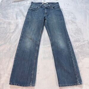 Levi Strauss Co 505 Straight Leg Fit Blue Denim Jeans Women Size 16 Reg W28 L28